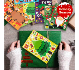 Christmas Craft Make-a-face Sticker Sheets